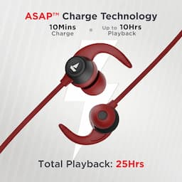 boAt 1000001732 Rockerz 255 Neo Bluetooth Neckband with 25Hrs Playback, 12mm Drivers and IPX6 - Maroon Madness
