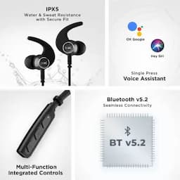 boAt 1000001728 Rockerz 235 Pro Bluetooth Neckband with 20Hrs Playback, Bluetooth 5.0 and IPX4 - Active Black