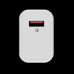 boAt 1000000079 WCD QC3A 18W Fast Charger, Qualcomm Quick Charge 3.0, Smart IC Protection - White Wall Charger