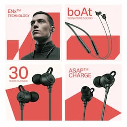 boAt 1000004512 Rockerz Bold 30Hrs Playback, 10mm Drivers, 60ms BEAST Mode, Bluetooth 5.3 - Fern Green Wireless Headphones