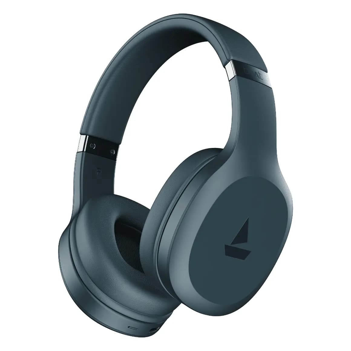 boAt 1000003773 Rockerz 412 60Hrs Playback, 40mm Drivers, 40ms BEAST Mode, ENx Technology - Blue Wireless Headphones