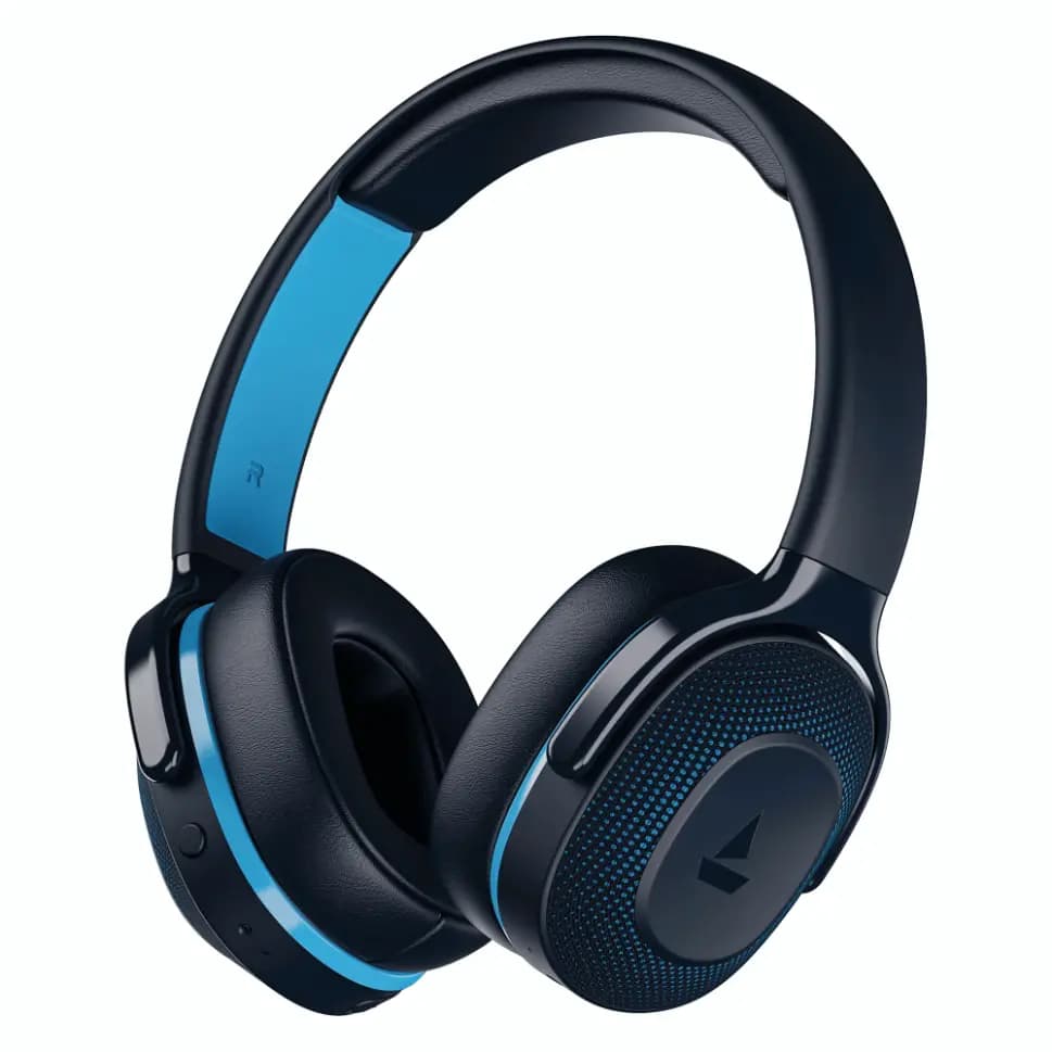 boAt 1000003797 Rockerz 413 60Hrs Playback, 40mm Drivers, 60ms Low Latency, ENx Technology - Oceana Blue Wireless Headphones