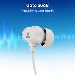 boAt 1000004093 Rockerz Zen ANC 40Hrs Playback, 30dB ANC, 10mm Drivers, 40ms BEAST Mode - Ivory White Wireless Headphones