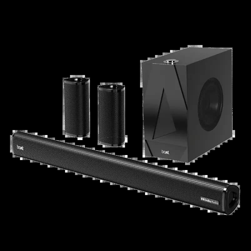 boAt 1000000199 Aavante Bar 3100D 260W RMS, 5.1 Channel, Dolby Digital, Bluetooth 5.0 - Black Soundbar