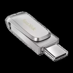 SanDisk SDDDC4-512G-I46PD Ultra Dual Drive Luxe USB Type-A and Type-C Pen Drive, 512GB